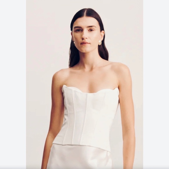 Shona Joy Oakley Strapless corset In Ivory US6 / AU10 - Picture 6 of 8